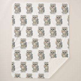 Snow leopard - Purr-ello シェルパブランケット