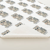 Snow leopard - Purr-ello シェルパブランケット (3/4)