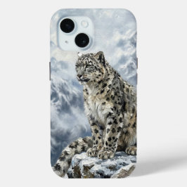 Snow Leopard Totem Case – Fine Art Wildlife Phone  iPhone 15ケース