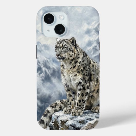 Snow Leopard Totem Case – Fine Art Wildlife Phone  Case-Mate iPhoneケース (裏面)