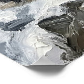 Snow Leopard Totem Wall Art – Fine Art Wildlife Pr ポスター (角)