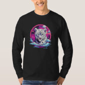Snow Leopard Wild Animal Snow Leopard Men Women Ki Tシャツ (正面)