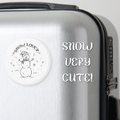 Snow Lover Cute Snowman Fridge Magnet マグネット