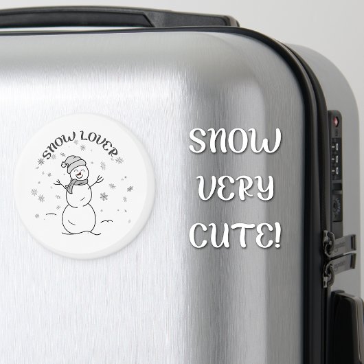 Snow Lover Cute Snowman Fridge Magnet              マグネット