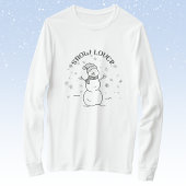 Snow Lover Snowman Long-Sleeve T-Shirt             Tシャツ