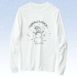 Snow Lover Snowman Long-Sleeve T-Shirt             Tシャツ