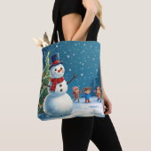 Snow Man トートバッグ (クローズアップ)