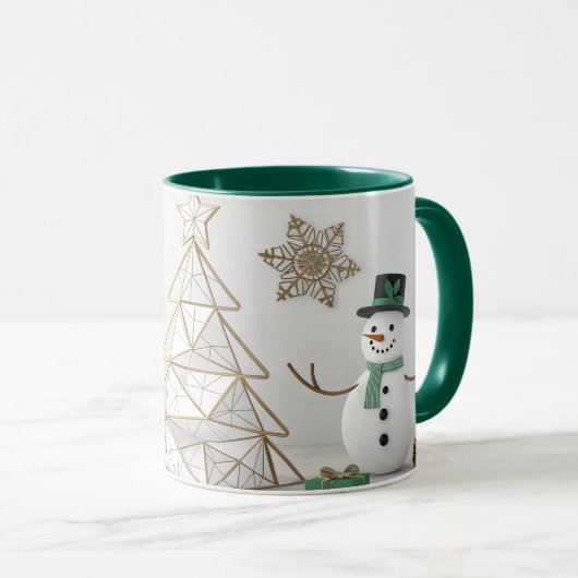 snow man mug マグカップ (正面右)