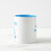 Snow Man Personalize Christmas Coffee Mug マグカップ (中央)