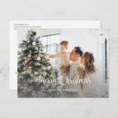 Snow Merry Christmas 2フォトポストカード シーズンポストカード (正面/裏面)