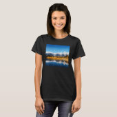 Snow Mountains Water Reflection Grand Teton Nation Tシャツ (正面フル)