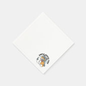 Snow Much Fun Cat Winter Holiday Design スタンダードカクテルナプキン (角)