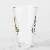 Snow Much Fun Cat Winter Holiday Design タンブラーグラス (左)