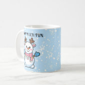 Snow Much Fun | Cute Winter Coffee Mug コーヒーマグカップ (正面左)