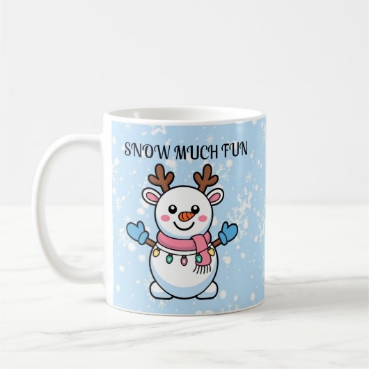 Snow Much Fun | Cute Winter Coffee Mug コーヒーマグカップ (左)
