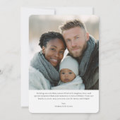 Snow Much Fun Winter Photo シーズンカード (裏面)