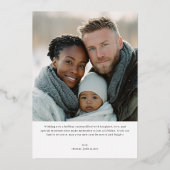 Snow Much Fun Winter Photo 箔シーズンカード (裏面)