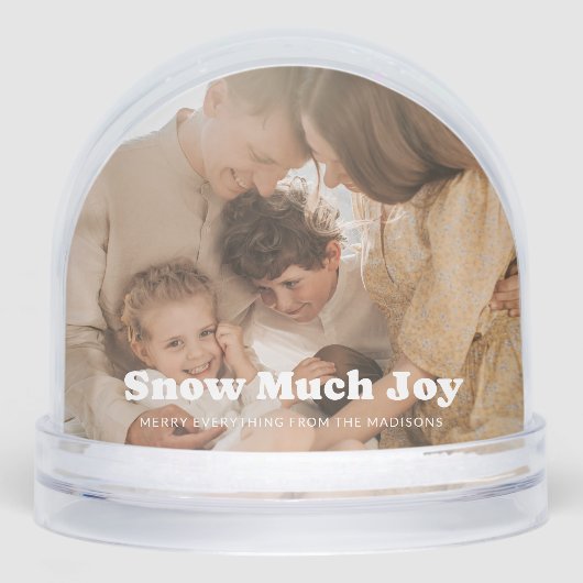 Snow Much Joy Playful Quote Photo (正面)
