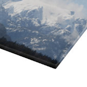 Snow on Queneesh Glacier Comox Vancouver Is Canada カッティングボード (角)