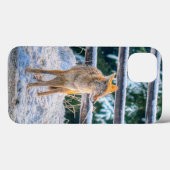 Snow on Ranchのコヨーテ狩り- Wildlife Photo Case-Mate iPhoneケース (裏面 (横))