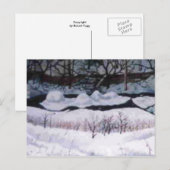 「Snow on the Elk」カントリー・ロードのはがき ポストカード (正面/裏面)