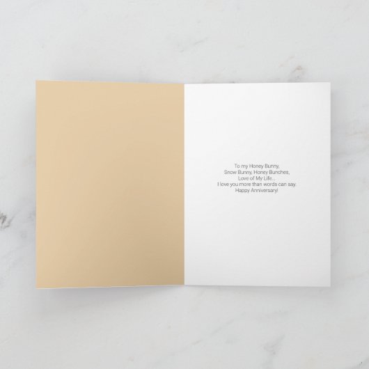 Snow People Anniversary Card カード (内部)