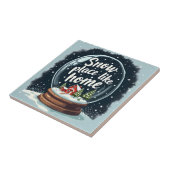 Snow Place Like Home Holiday Quote タイル (側面)