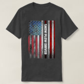 Snow Plow Driver US Flag Tシャツ (デザイン正面)