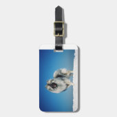 snow.pngの十分のkeeshond ラゲッジタグ (正面縦)