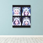 Snow Queens Winter Wonderland Wall Art Set キャンバスプリント (インサイチュ (ウッドフロア))