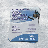 Snow removal service チラシ