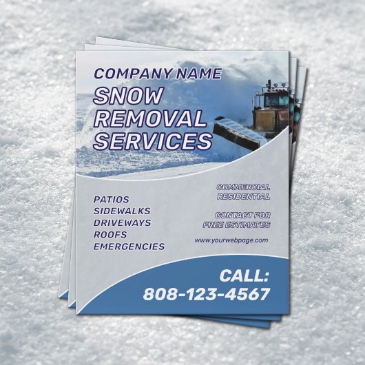 Snow removal service チラシ