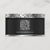 Snow Removal Service QR Code Metallic 名刺 (裏面)