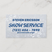 Snow removal services  名刺 (正面)