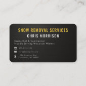 Snow Removal Services Professional 名刺 (正面)