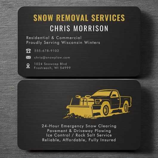 Snow Removal Services Professional 名刺