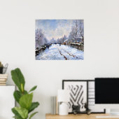 Snow Scene at Argenteuil ポスター (ホームオフィス)