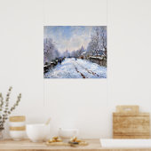 Snow Scene at Argenteuil ポスター (キッチン)