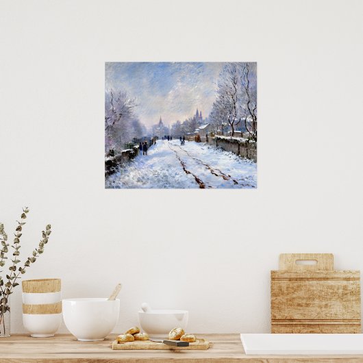 Snow Scene at Argenteuil ポスター (キッチン)