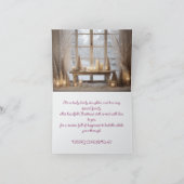 SNOW SCENE DAUGHTER n FAMILY CHRISTMAS CARD カード (内部)