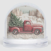 Snow Scene with Red Truck Christmas  (裏面)