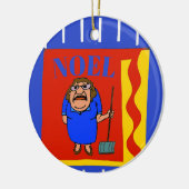 Snow Shovel、Noel、追加、編集文字 セラミックオーナメント (左)