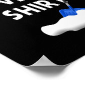 Snow Shoveling Shirt Snow Clearing Funny Winter Sn ポスター (角)