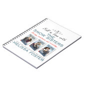 Snow Sisters 6.5インチx 8.75インチノートブック ノートブック (左側)