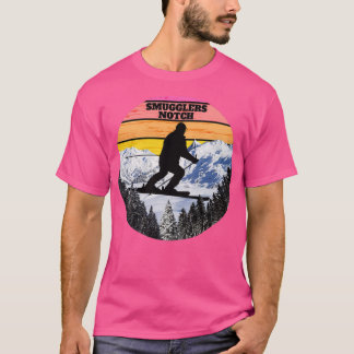 Snow Ski Smugglers Notch Skiing Fields Vermont Ame Tシャツ