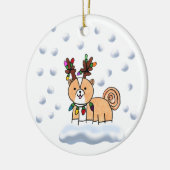 Snow Time with Pupeye Tree Ornament  セラミックオーナメント (左)