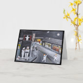 Snow Town Painting by Alfred Fox カード (黄色い花)