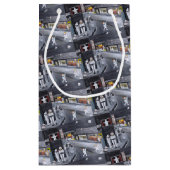 Snow Town Painting by Alfred Fox スモールペーパーバッグ (裏面)