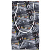 Snow Town Painting by Alfred Fox スモールペーパーバッグ (正面)