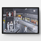 Snow Town Painting by Alfred Fox フォトプラーク (正面)